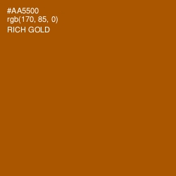 #AA5500 - Rich Gold Color Image